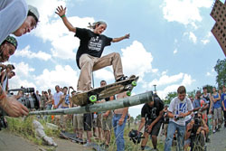 Skateboarding polejam in detroit michigan for emerica's wild in the streets 2012 Photography