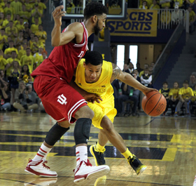 University of Michigan vs. Indiana at Crisler Arena Basketball Game 2013