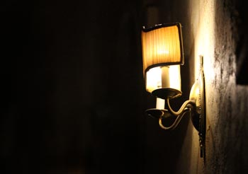 light fixture in the university of michigan theater