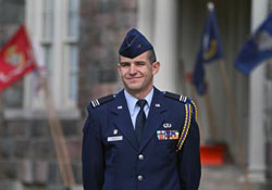 ROTC man portrait at the university of michigan for michiganensian